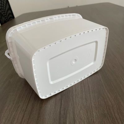 Personnaliser 3L 5L Bouteille rectangulaire ouverte facile Bouteille en plastique avec couvercle et poignée