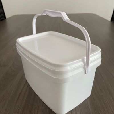Personnaliser 3L 5L Bouteille rectangulaire ouverte facile Bouteille en plastique avec couvercle et poignée