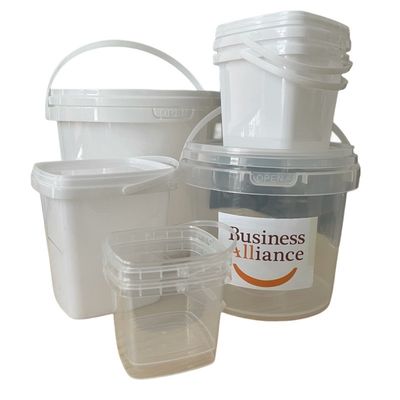 Écrans à soie/transfert thermique/impression IML 5L Seau carré clair pour emballage de bonbons