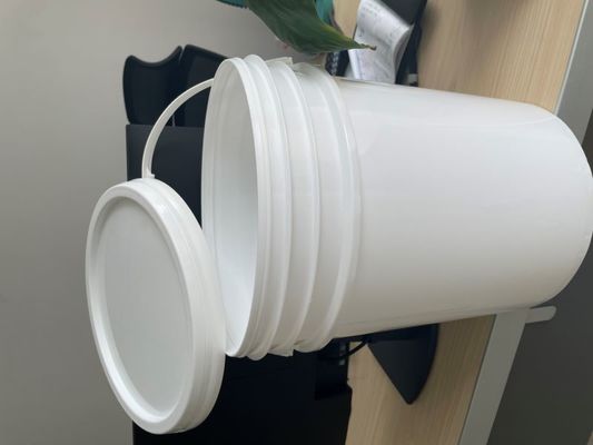 Contenant rond de 6,5 gallons 25 litres Seau en plastique avec couvercle et 1,0 à 2,5 mm d'épaisseur