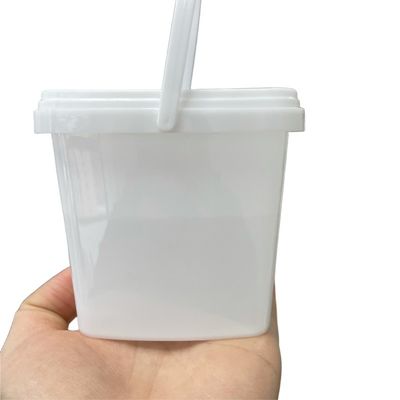 Seau de stockage de collations avec couvercle Carré Forme de 1,0 à 2,5 mm d'épaisseur Réutilisable et durable