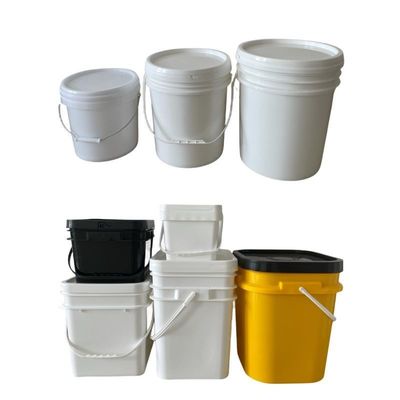 Seau en plastique carré 1L/2L/3L/4L/5L Seau en plastique rectangulaire avec couvercle