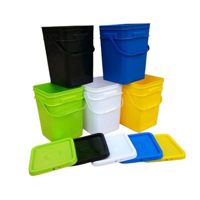 Bouteille de 10L Bouteille en plastique de forme carrée avec bouteille imprimée