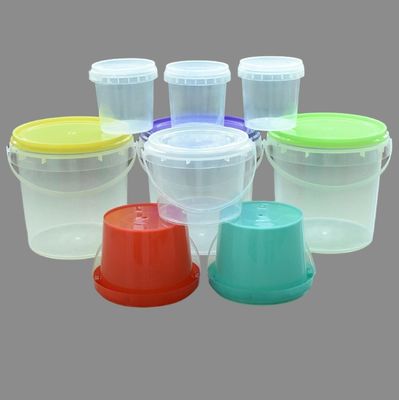 Boîtes en plastique transparent de 500 ml avec couvercle industriel et sérigraphie