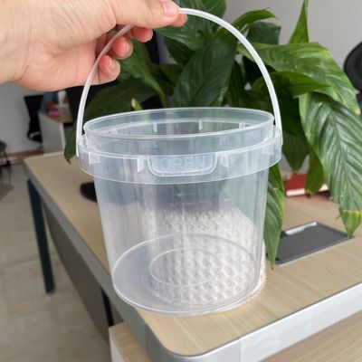 Contenant en plastique rond de 500 ml avec couvercle de qualité alimentaire Ronde transparente 8/12/16/24/32 oz