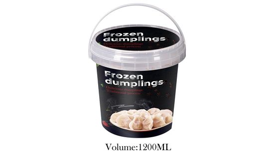 Récipient à boulettes claires avec bouchon et poignée 200 ml 300 ml 500 ml 750 ml 1L 2L 3L