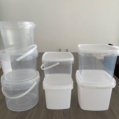 Grain alimentaire personnaliser 5L Bouteille carrée en plastique pour le stockage et l'emballage des aliments