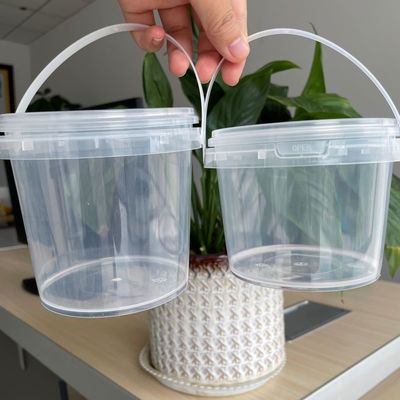 Écran à soie/transfert thermique/impression IML Seau en PP avec couvercle polyvalent et pratique