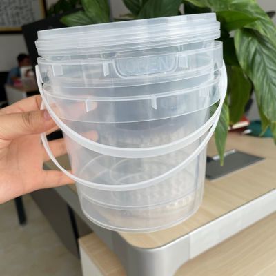 Écran à soie/transfert thermique/impression IML Seau en PP avec couvercle polyvalent et pratique