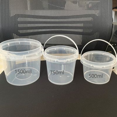 Écran à soie/transfert thermique/impression IML Seau en PP avec couvercle polyvalent et pratique