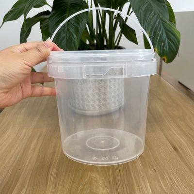 Écran à soie/transfert thermique/impression IML Seau en PP avec couvercle polyvalent et pratique