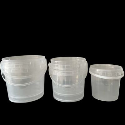 Contenant en plastique transparent de 1000 ml avec écran de soie et imprimante par transfert thermique