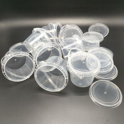 Récipients ronds ou carrés avec cuve et cuve en plastique facile à ouvrir