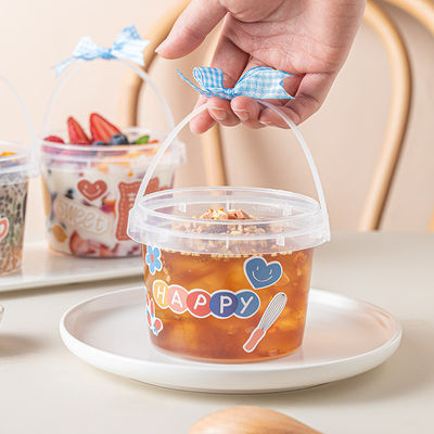 Contenant de seau en plastique de qualité alimentaire pour boissons Polypropylène/HDPE