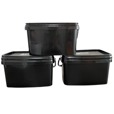 Options d'impression Transfert thermique par écran de soie et IML pour le seau en plastique carré