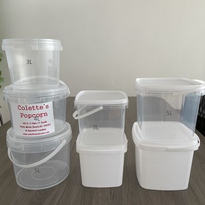 300 ml 500 ml 750 ml 1L contenant de nourriture en seau clair Idéal pour les collations et les repas en déplacement
