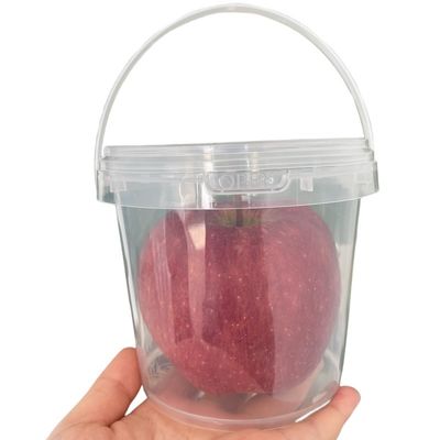 Écran à soie/transfert thermique/impression IML Seau en plastique avec couvercle 500 ml Seau alimentaire épaisseur 1,0-2,5 mm