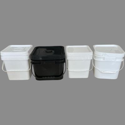 Recycler 5L 6L 8L 10L HDPE Bouteille en plastique carré avec logo et conception d'impression personnalisés