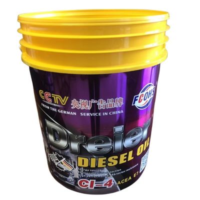 IML Impression de 20 litres de seau en plastique avec couvercle facile à ouvrir 5 gallons de seaux de peinture en plastique