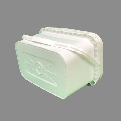 3 litres de seau en plastique blanc clair avec couvercle