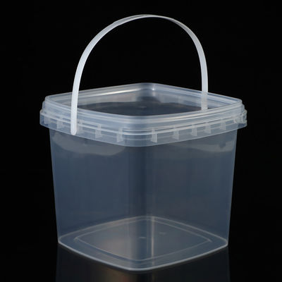 Cube 2L 3L 5L 8L 10L Bouteille en plastique transparent avec couvercle facile à ouvrir et à fermer