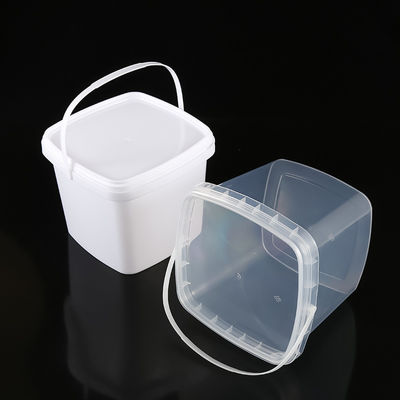 Cube 2L 3L 5L 8L 10L Bouteille en plastique transparent avec couvercle facile à ouvrir et à fermer