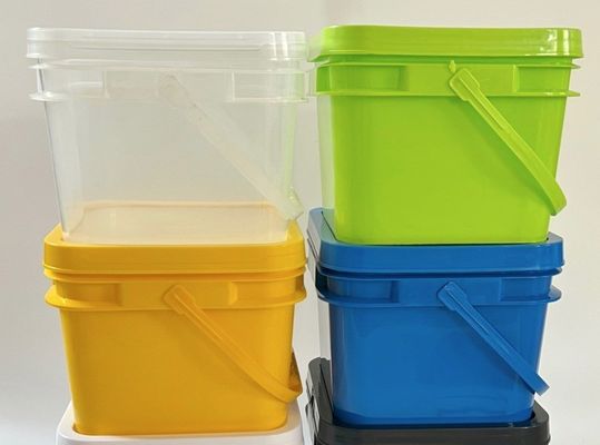 Cube 2L 3L 5L 8L 10L Bouteille en plastique transparent avec couvercle facile à ouvrir et à fermer