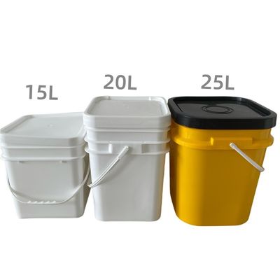 Contenant en plastique carré de 20 L avec certification GAP/ISO/FDA et conception personnalisable