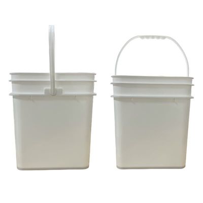 Contenant en plastique carré de 20 L avec certification GAP/ISO/FDA et conception personnalisable