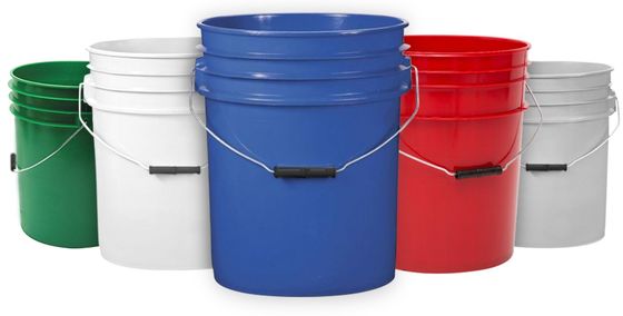 Seau en polypropylène 200ml-25L Contenant en plastique carré avec poignée pour le bénéfice