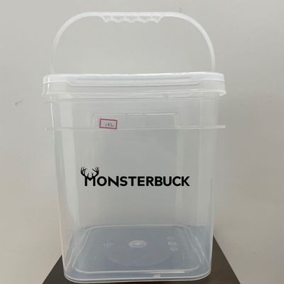 Outil Durable 2,5 gallons récipient en plastique Seau carré avec couvercle