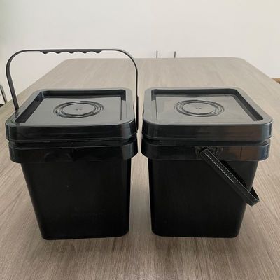 Outil Durable 2,5 gallons récipient en plastique Seau carré avec couvercle