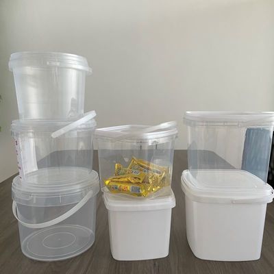 Personnalisez votre emballage de beignet avec un seau carré transparent et un seau en plastique