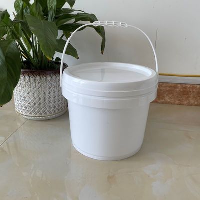 Seau en plastique transparent personnalisé avec couvercle 5L 10L 15L