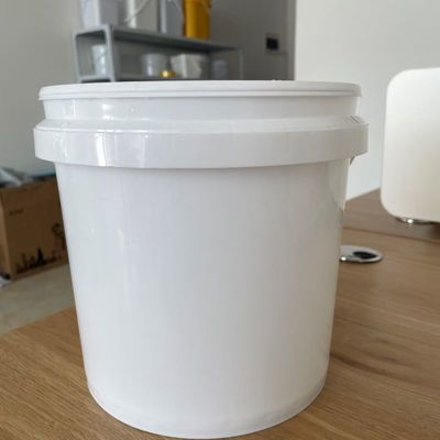 Seau en plastique transparent personnalisé avec couvercle 5L 10L 15L