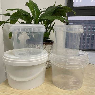 Contenant de stockage de nourriture imprimé personnalisable Seau en plastique avec poignée