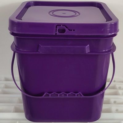 Bouteille en plastique rond clair et blanc avec poignée Logo d'impression en couleur personnalisé
