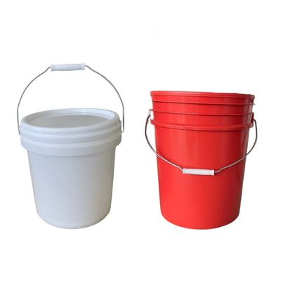 Seau en plastique chimique de 4 litres avec couvercle et poignée