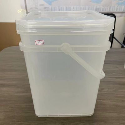 Personnaliser le seau carré avec le couvercle 2L 3L 4L 5L 6L de stockage