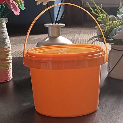 Conservation et organisation des aliments pour animaux de compagnie 2L Ronde contenant en plastique avec couvercle étanche