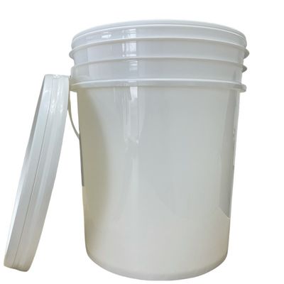 1.0 à 2,5 mm épaisseur 5 gallons Seau avec couvercle à bec et méthode d'impression à écran de soie
