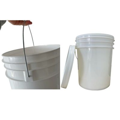 5L 5 Gallon Bucket 20L Bucket en plastique avec couvercle pour les aliments de qualité jaune GAP/ISO/FDA certifié