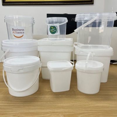 500 ml de contenant en plastique carré avec couvercle