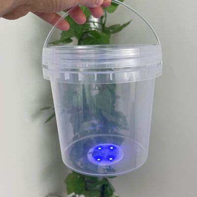 Fourniture de seaux de recyclage de seaux en plastique transparent pour le stockage de popcorn et de produits laitiers