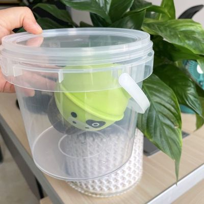 Personnaliser Ronde 300ml 500ml 750ml 1L Bouteille en plastique clair avec taille personnalisable