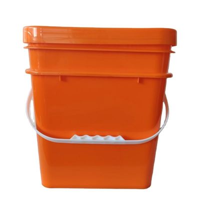 Contenant de biscuits 15L Bouteille en plastique carré avec matériau HDPE et dessin imprimé