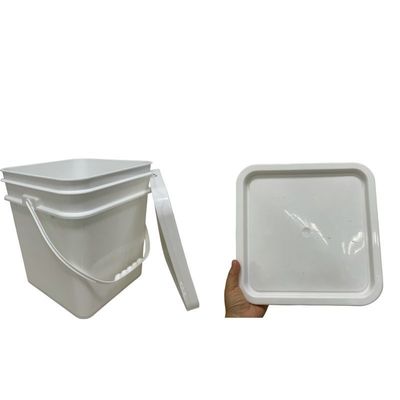 Contenant de biscuits 15L Bouteille en plastique carré avec matériau HDPE et dessin imprimé