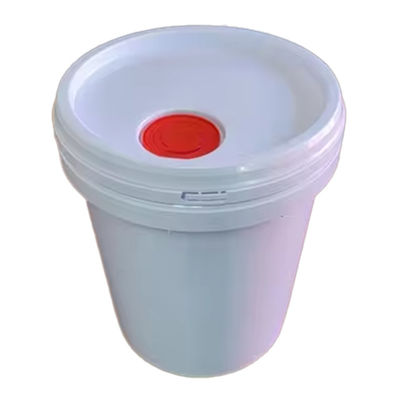 Un seau en plastique HDPE bleu de 5 et 6,5 gallons avec un certificat GAP/ISO/FDA