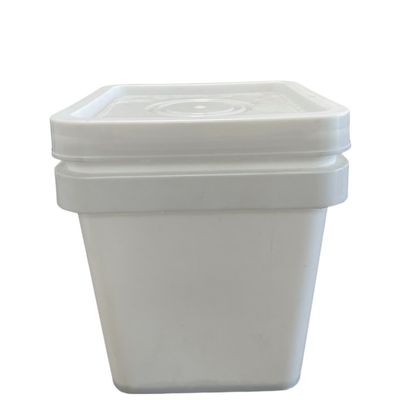 Certificat GAP/ISO/FDA Seau en plastique carré clair de 4 gallons pour biscuits noirs