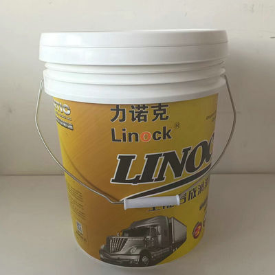 Écran de soie d'impression de 16 litres/transfert thermique/bouteille en plastique IML sans danger pour les aliments avec couvercle noir